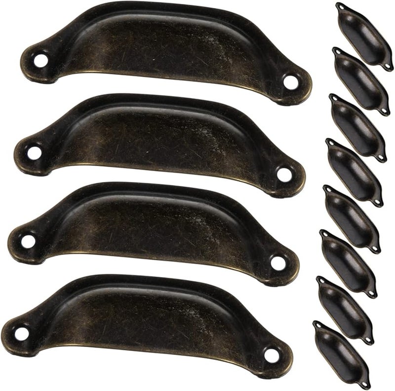 Vintage Bronze Cabinet Pulls Handles 12 Pack Smooth Surface For Wardrobe Kitchen - Image 1